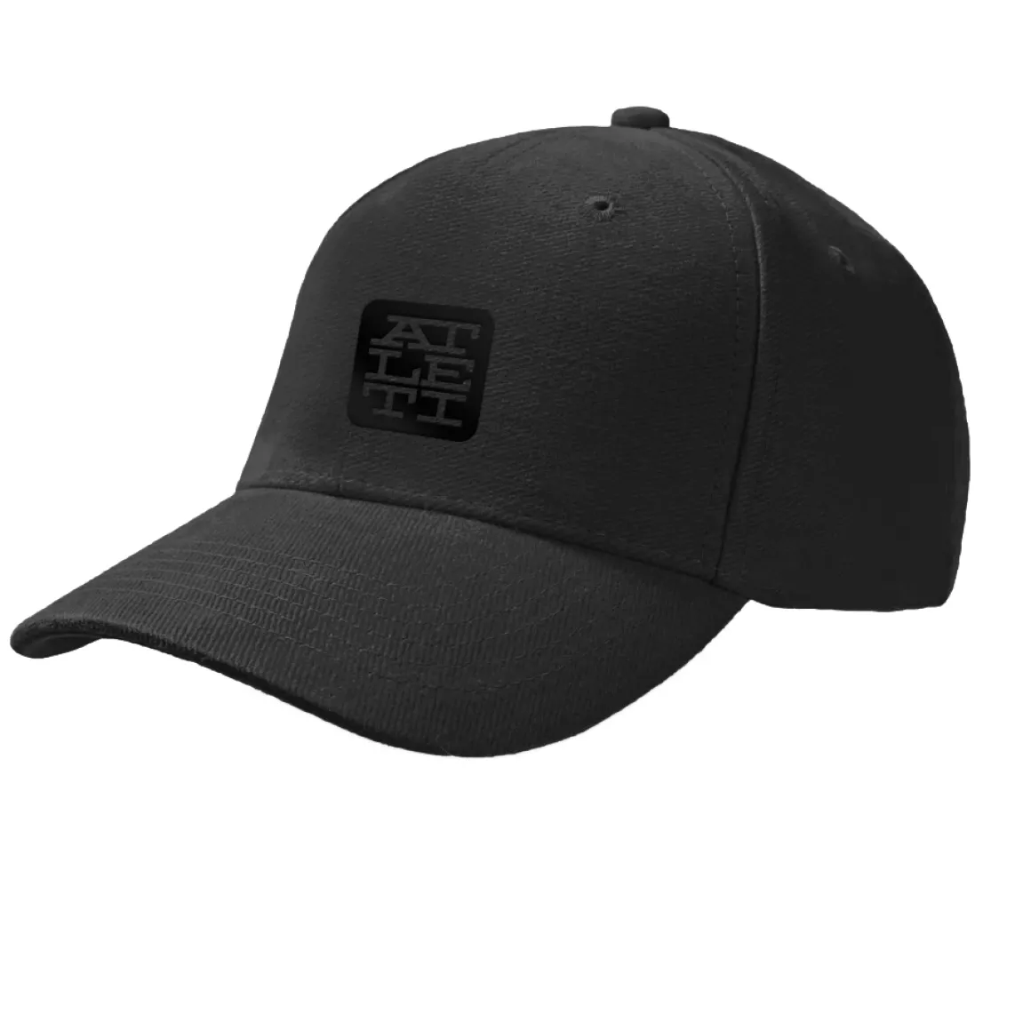 Clearance BLACK WITH ATLETI RUBBERIZED PATCH CAP Headwear