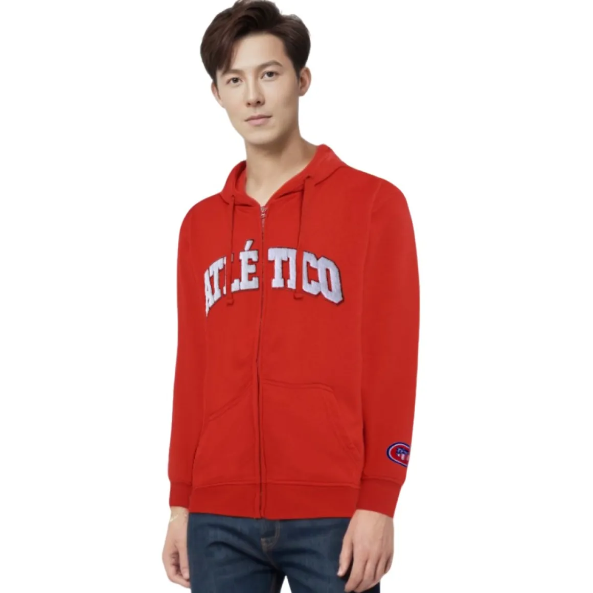 Cheap RED ZIPPER JACKET Hoodies