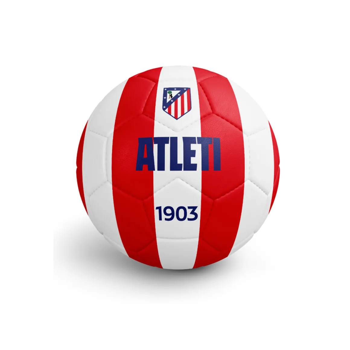 Cheap Small Red and White Atleti Ball Footballs